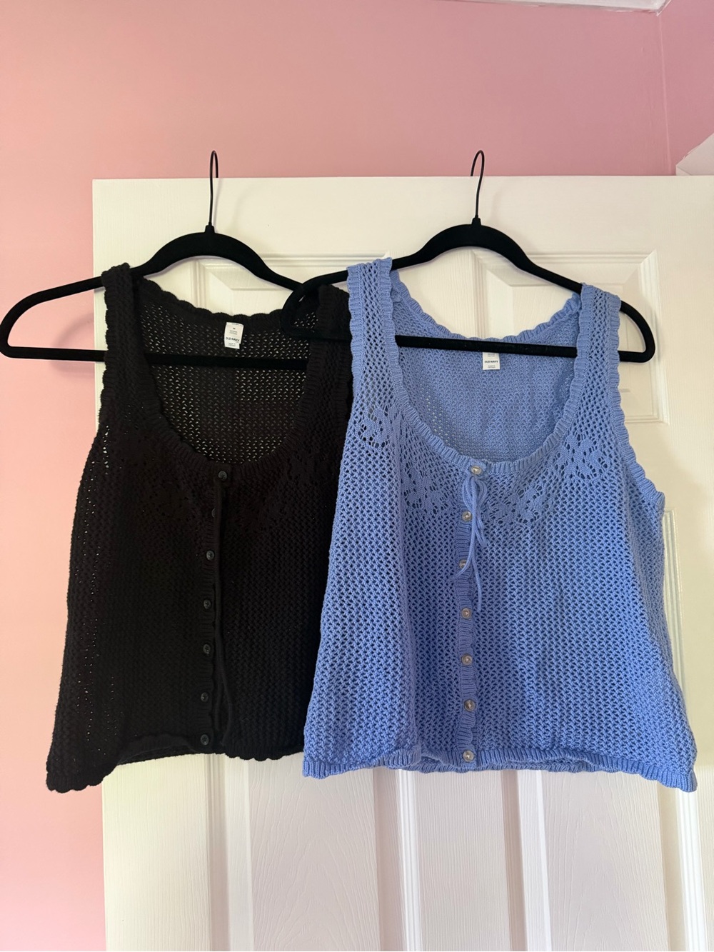 TWO Old Navy Crochet Tank Tops